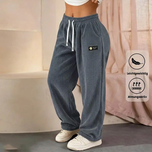 [LETZTER VERKAUFSTAG] Damen-Cordhose mit geradem Bein – 100 % Baumwolle
